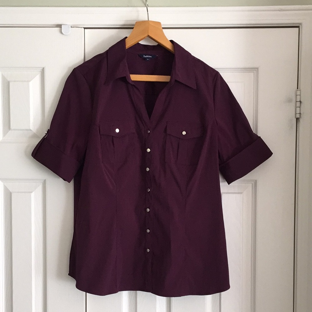 Plum coloured Reitmans shirt